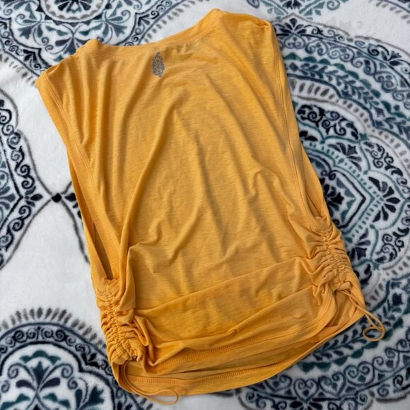 Free People Movement Tempo Sport Mode Muscle Tee Sz Small Orange - Picture 2 of 5